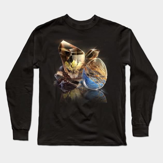 Fantasy Birthstone, November, Topaz Long Sleeve T-Shirt by cluseller